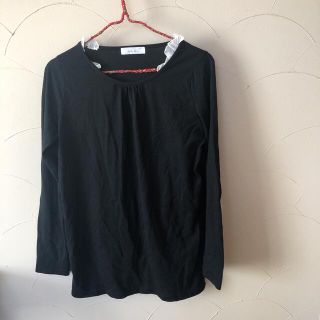 アンドイット(and it_)のand it_ ロンT 長袖カットソー ブラック　Lサイズ(Tシャツ/カットソー(七分/長袖))