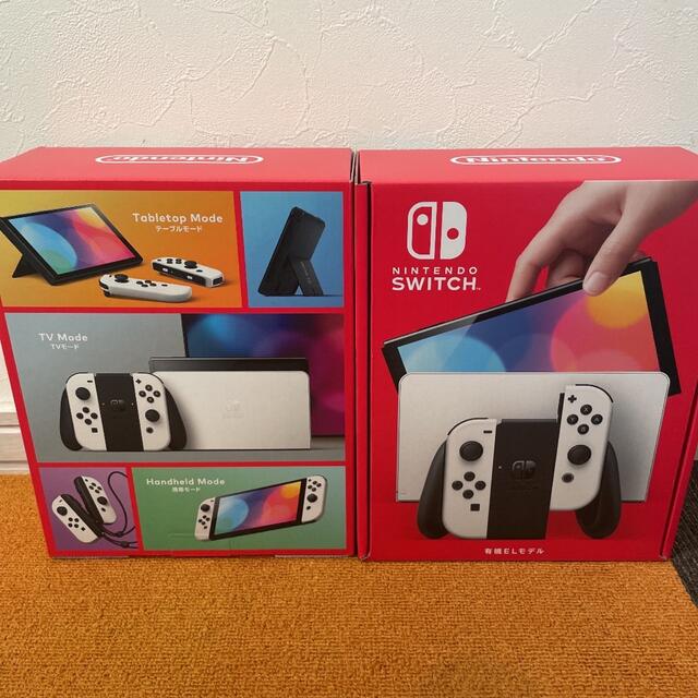 驚きの値段で - Switch Nintendo Nintendo スイッチ本体 ホワイト2台セット 有機ELモデル Switch 家庭用ゲーム機本体