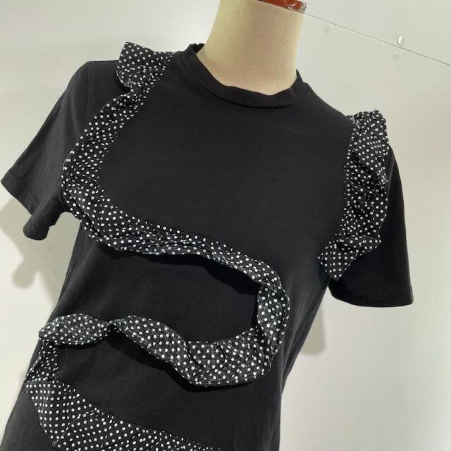 merlot(メルロー)のmerlot メルロー デザインTシャツ ドット柄 レディースのトップス(カットソー(半袖/袖なし))の商品写真