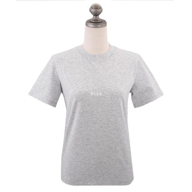 MSGM(エムエスジイエム)のMSGM エムエスジーエム ロゴプリント Tシャツ グレー M レディースのトップス(Tシャツ(半袖/袖なし))の商品写真
