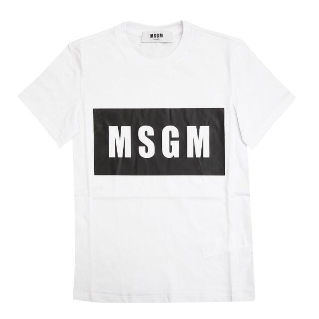 MSGM エムエスジーエム ロゴプリント Tシャツ ホワイト XS