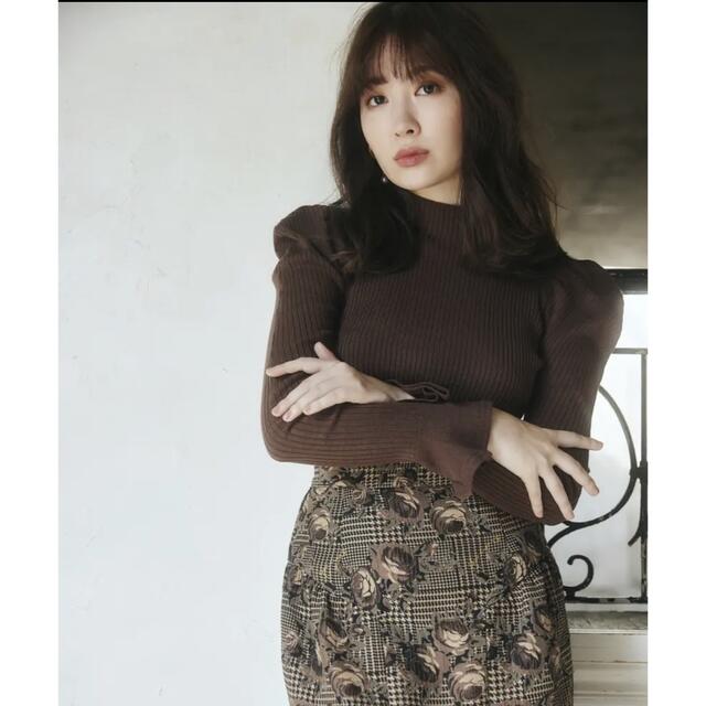 herlipto volume sleeve rib knit top 新品 | aosacoffee.com
