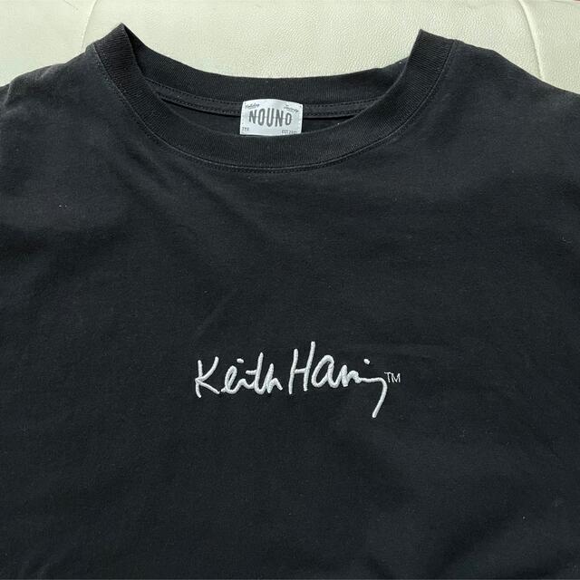 nouno(ノウノ)の【平日限定値下げ】NOUNO KeithHaring ロングTシャツ ロゴ  メンズのトップス(Tシャツ/カットソー(七分/長袖))の商品写真