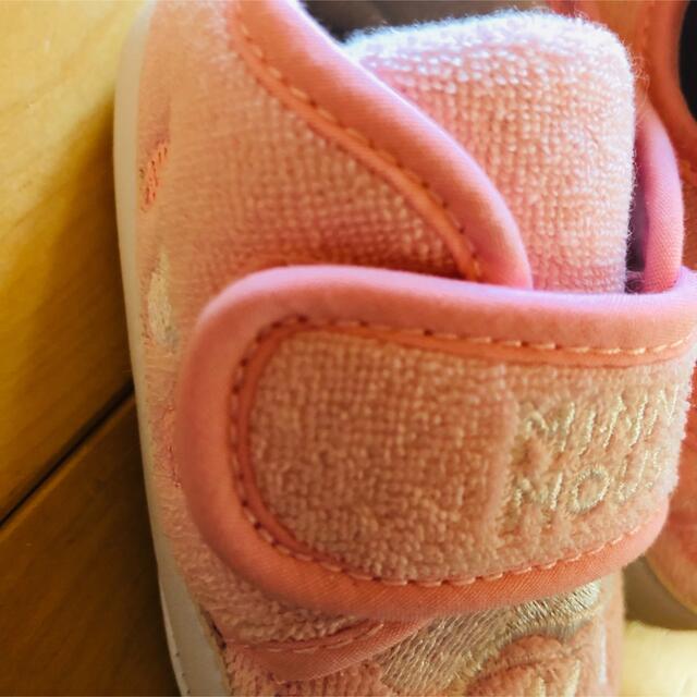 Disney(ディズニー)のミッキー　ファーストシューズ　11.5cm ピンク色　新品 キッズ/ベビー/マタニティのベビー靴/シューズ(~14cm)(その他)の商品写真
