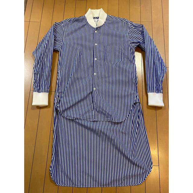 定価58000円コムデギャルソンシャツS燕尾シャツバックストライプロングシャツ