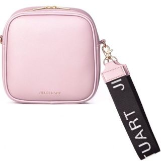 ジルスチュアート(JILLSTUART)の◎１月最終出品◎JILL STUART ロゴストラップつきピンクバッグ(ショルダーバッグ)