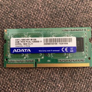 ADATA PC3L-12800S 4GB (PCパーツ)