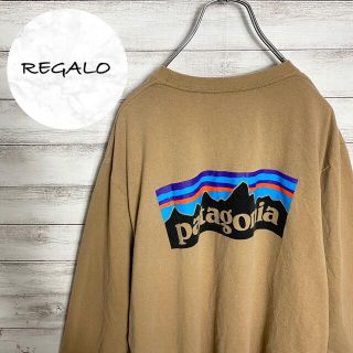 パタゴニア(patagonia)の【即完売モデル】パタゴニア☆ワンポイントバックプリントTシャツロンT希少カラー(Tシャツ/カットソー(七分/長袖))