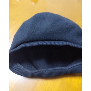 ✨無地、ファイン・ベレー帽、ブラック(ハンチング/ベレー帽)