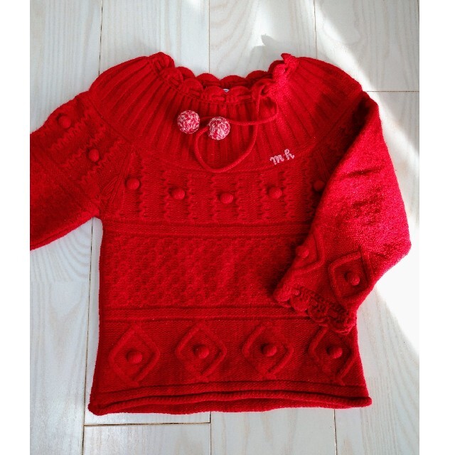 MIKIHOUSE／編込みセーター＆コーデュロイスカート 1