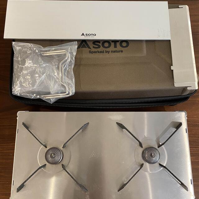 美品 SOTO レギュレーター2バーナー GRID(グリッド) 3点セット-