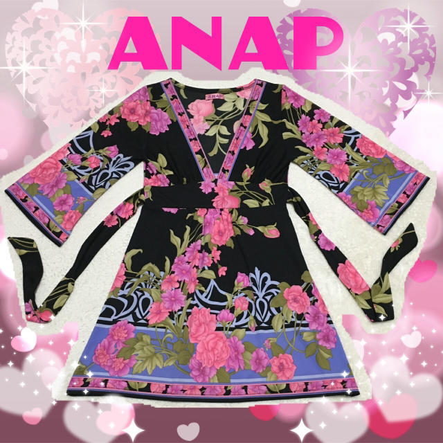 ANAP(アナップ)のANAP♡花柄♡ワンピース レディースのワンピース(その他)の商品写真