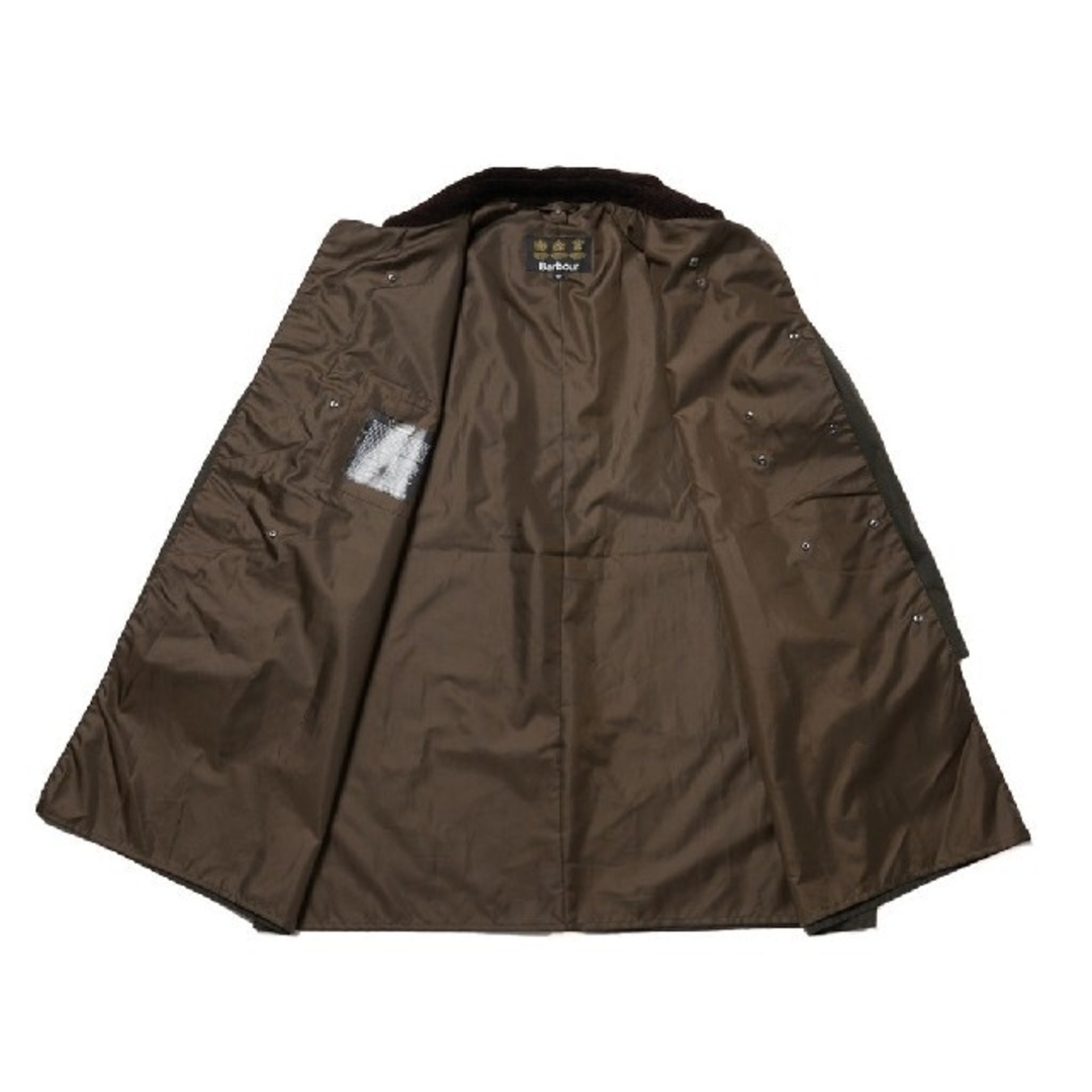 Barbour(バーブァー)の新品■21AW キャプテンサンシャイン×バブアー 別注 3/4 コート オリーブ メンズのジャケット/アウター(ステンカラーコート)の商品写真