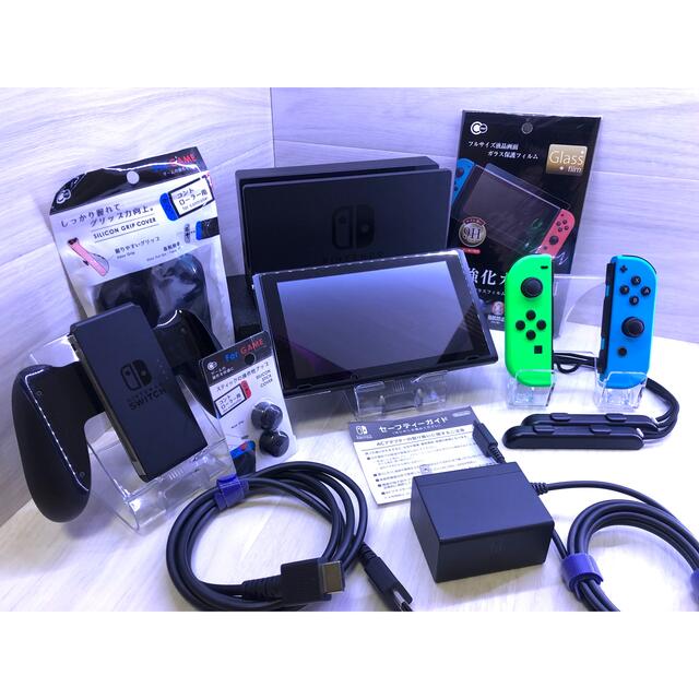 豪華おまけ付き！完全品ですぐに遊べる液晶新型Nintendo Switch一式家庭用ゲーム機本体