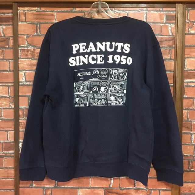 PEANUTS(ピーナッツ)のPEANUTS SNOOPY スヌーピー 90年代 当時物 スウェット ネイビー レディースのトップス(トレーナー/スウェット)の商品写真