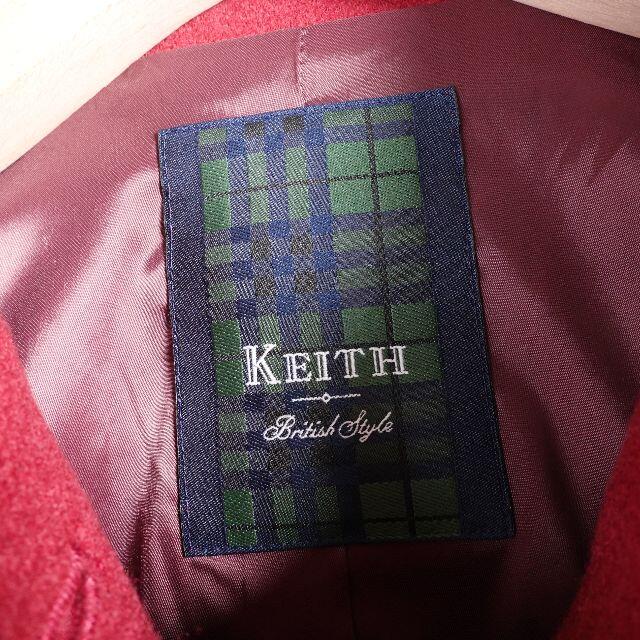 KEITH(キース)のKEITH　ステンカラーショートコート　レディース　ワイン レディースのジャケット/アウター(その他)の商品写真