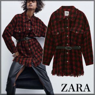 ザラ(ZARA)のZARA ツイード ジャケット ワンピース(ひざ丈ワンピース)