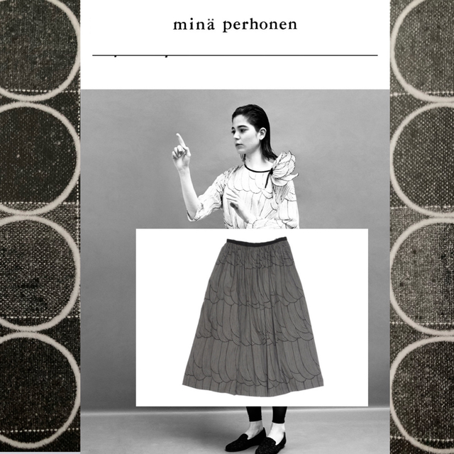 mina perhonen(ミナペルホネン)のmina perhonen   sulka skirt レディースのスカート(ロングスカート)の商品写真