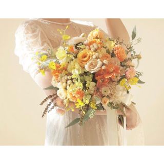 アーティシャルフラワー ブーケ ブートニアの通販 by るる's shop