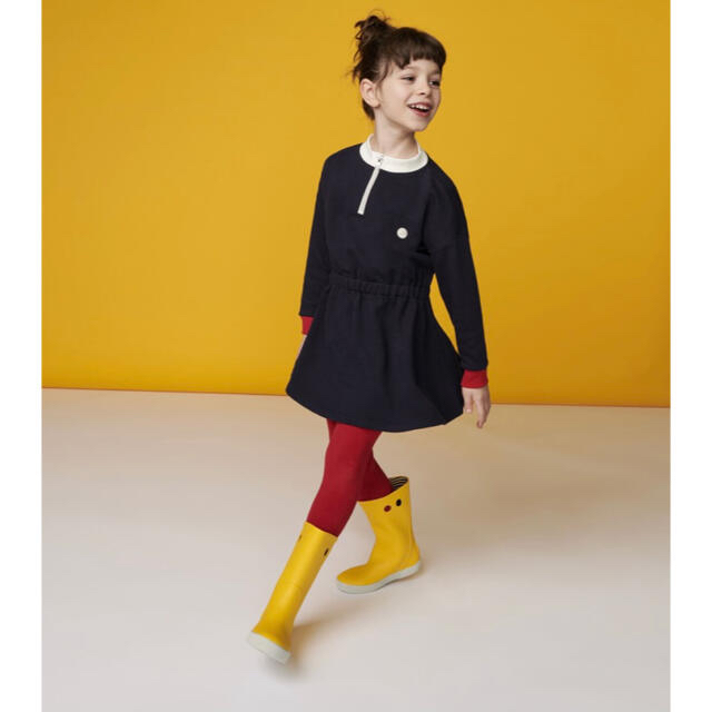 PETIT BATEAU(プチバトー)の専用　プチバトー新品タグ付きコットンスウェットワンピース　10ans/140cm キッズ/ベビー/マタニティのキッズ服女の子用(90cm~)(ワンピース)の商品写真