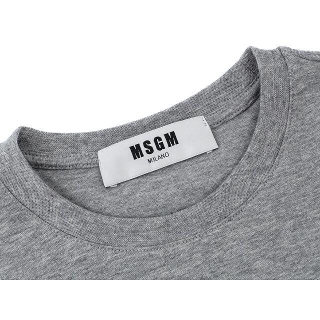 MSGM エムエスジーエム ロゴプリント Tシャツ MDM95  グレー XS 5