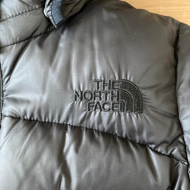 THE NORTH FACE(ザノースフェイス)のTHE NORTH FACEダウンジャケット(120)黒 キッズ/ベビー/マタニティのキッズ服男の子用(90cm~)(ジャケット/上着)の商品写真