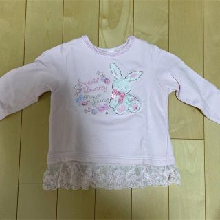 メゾピアノ(mezzo piano)の♡メゾピアノ♡うさぎトレーナー(Tシャツ/カットソー)