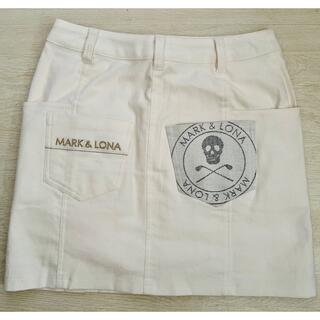 マークアンドロナ(MARK&LONA)のMARK&LONA 白スカート(ウエア)