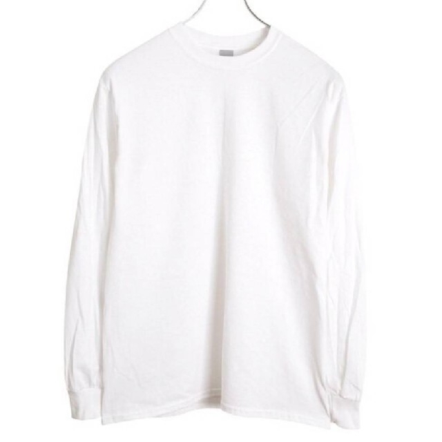 GILDAN(ギルタン)の新品未使用 ギルダン ウルトラコットン 長袖Tシャツ 白２枚セット L メンズのトップス(Tシャツ/カットソー(七分/長袖))の商品写真