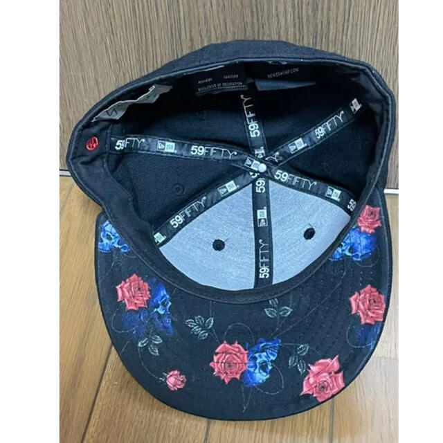 Yohji Yamamoto(ヨウジヤマモト)のYohji Yamamoto NEW ERA スカルローズキャップ メンズの帽子(キャップ)の商品写真