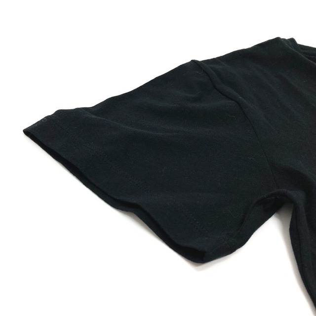 Saint Laurent(サンローラン)のサンローランパリ SAINT LAURENT PARIS カットソー 480334 プリント ラウンドネック 半袖Ｔシャツ コットン ブラック 美品 レディースのトップス(Tシャツ(半袖/袖なし))の商品写真