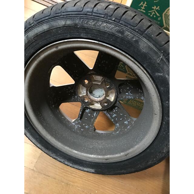 スズキ①純正アルミ●165/55 R14 72V 4穴　PCD100 ハブ径54 9