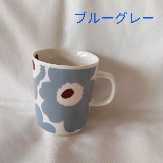 マリメッコ(marimekko)のマリメッコ ウニッコ　マグカップ　ブルーグレー(食器)