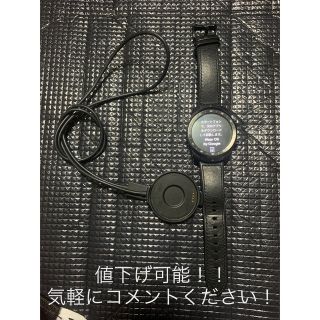 期間限定特価！！TicWatch Pro ブラック スマートウォッチ　値下げ可能(腕時計(デジタル))