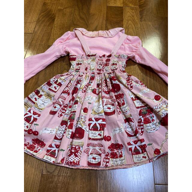 美品 シャーリーテンプル ジャム瓶 ピンク 100 ブラウス 90 - キッズ服 美品 シャーリーテンプル ジャム瓶 ピンク 100 ブラウス 90 - キッズ服