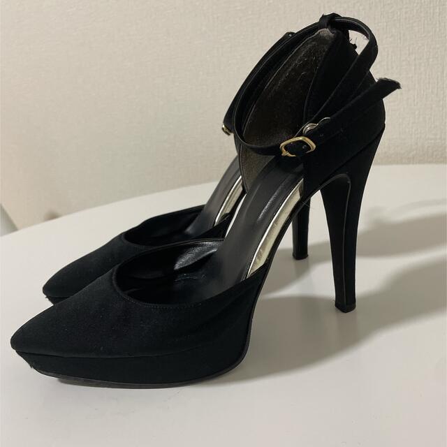 ESPERANZA(エスペランサ)の12cm厚底黒ピンヒール レディースの靴/シューズ(ハイヒール/パンプス)の商品写真