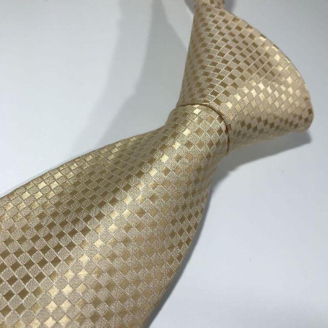 美品 ルイヴィトン イタリア製 ネクタイ 薄手 マイクロダミエ 2