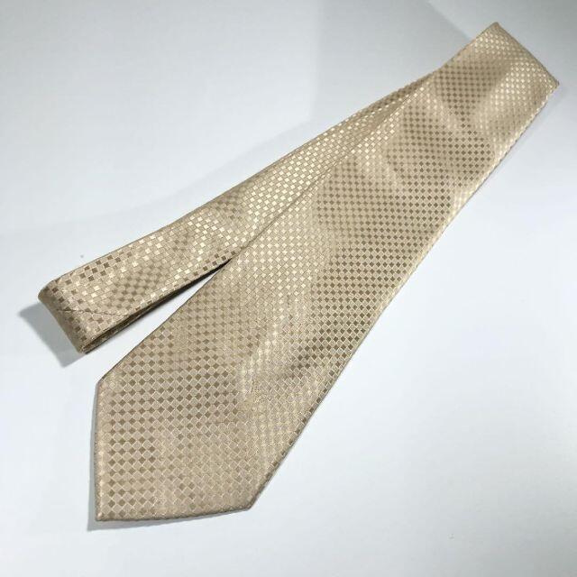 美品 ルイヴィトン イタリア製 ネクタイ 薄手 マイクロダミエ 8