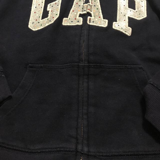 babyGAP(ベビーギャップ)のbaby GAP☆パーカー☆ネイビー キッズ/ベビー/マタニティのキッズ服女の子用(90cm~)(ジャケット/上着)の商品写真