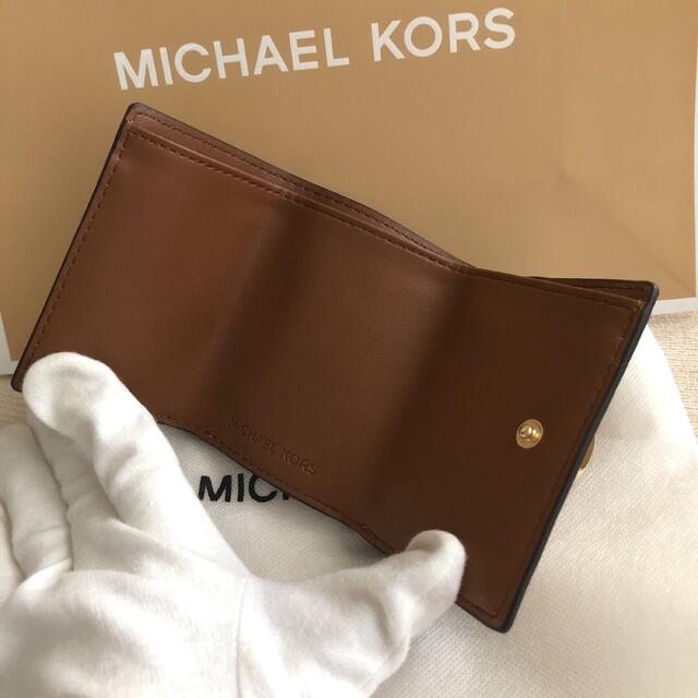 新品 マイケルコース MICHEAL KORS 三つ折り財布 シグネチャーバニラ