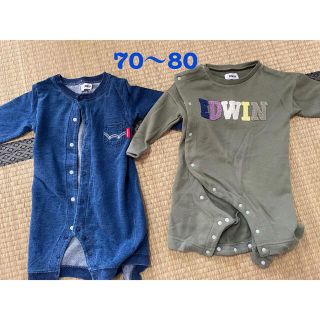 エドウィン(EDWIN)のEDWINカバーオール２枚セット☆(カバーオール)