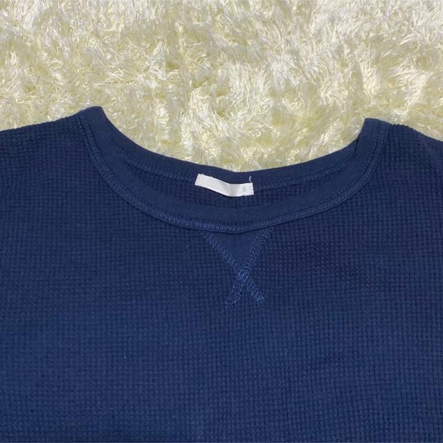 GU(ジーユー)のGU ワッフルクルーネックTシャツ 長袖 2点セット レディースのトップス(Tシャツ(長袖/七分))の商品写真