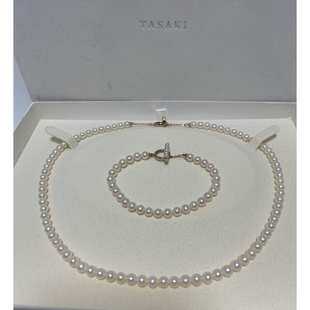 2種類選べる TASAKI k18 カラーパールネックレス\u0026ブレスレットの
