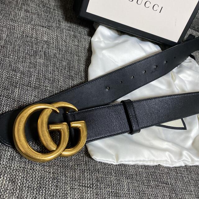 GUCCI♡ダブルGバックルレザーベルト 商品の状態 直販本物 レディース