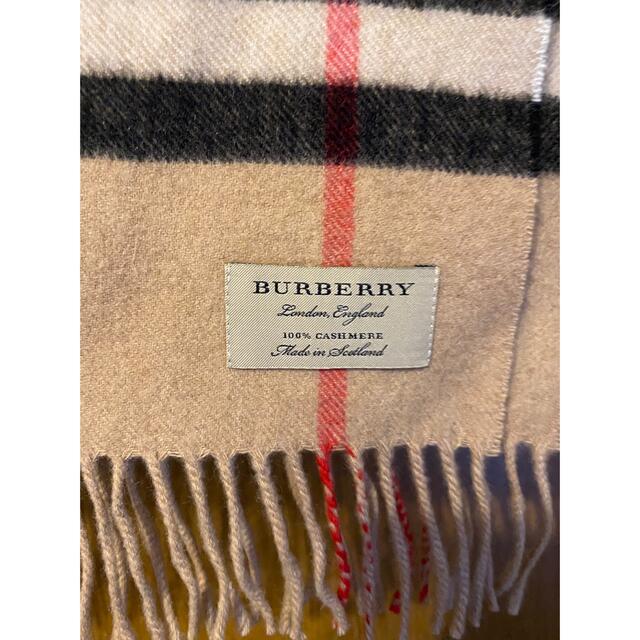 BURBERRY   BURBERRY バーバリー キャメルチェックマフラーの通販 by