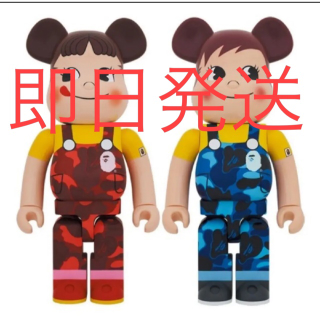 MEDICOM TOY(メディコムトイ)のBE@RBRICK BAPE(R) × ペコちゃん & ポコちゃん 1000% ハンドメイドのおもちゃ(フィギュア)の商品写真