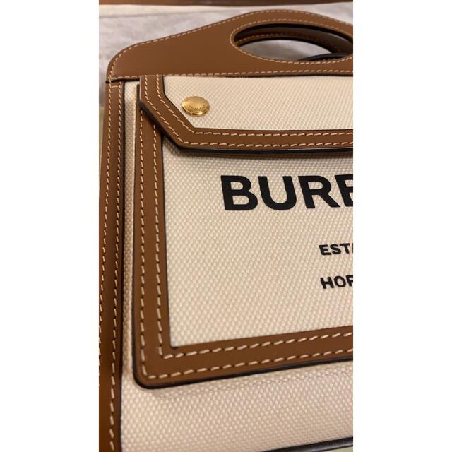 国内発送】 BURBERRY - BURBERRY バーバリー ミニ ツートン キャンバス