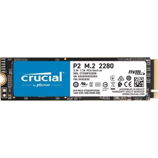 M22280インターフェース新品☆Crucial SSD P2シリーズ 1TB M.2 2280 1000G