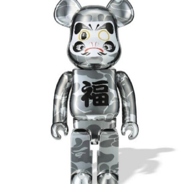 BE@RBRICK BAPE 達磨 銀メッキ 1000%