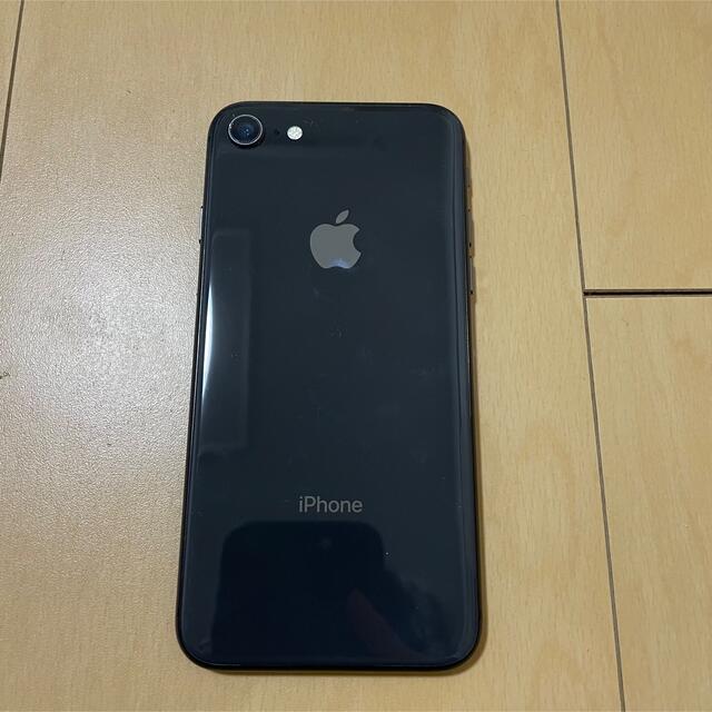 iPhone8 64GB スペースグレー　SIMロック解除済みスマートフォン/携帯電話